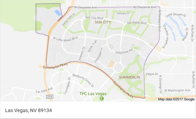 zip code 89134 summerlin las vegas