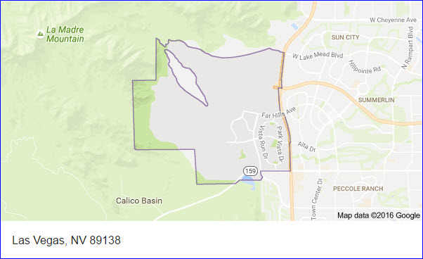 Summerlin Las Vegas Zip Code Map United States Map 1480